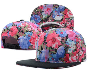 hat women men flower snapjback hats snap backs brand Adjustable fashion cap sun hats