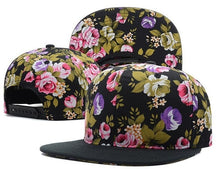 Load image into Gallery viewer, hat women men flower snapjback hats snap backs brand Adjustable fashion cap sun hats