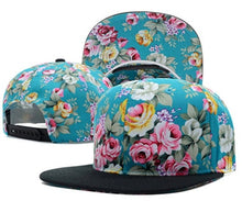 Load image into Gallery viewer, hat women men flower snapjback hats snap backs brand Adjustable fashion cap sun hats