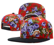 Load image into Gallery viewer, hat women men flower snapjback hats snap backs brand Adjustable fashion cap sun hats