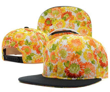 Load image into Gallery viewer, hat women men flower snapjback hats snap backs brand Adjustable fashion cap sun hats