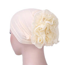 Load image into Gallery viewer, 2019 Women Flower Muslim Ruffle Cancer Chemo Hat Beanie Scarf Turban Head Fit Adult