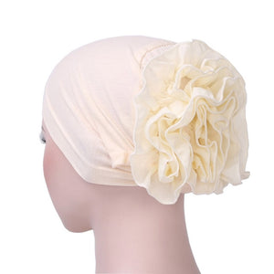 2019 Women Flower Muslim Ruffle Cancer Chemo Hat Beanie Scarf Turban Head Fit Adult