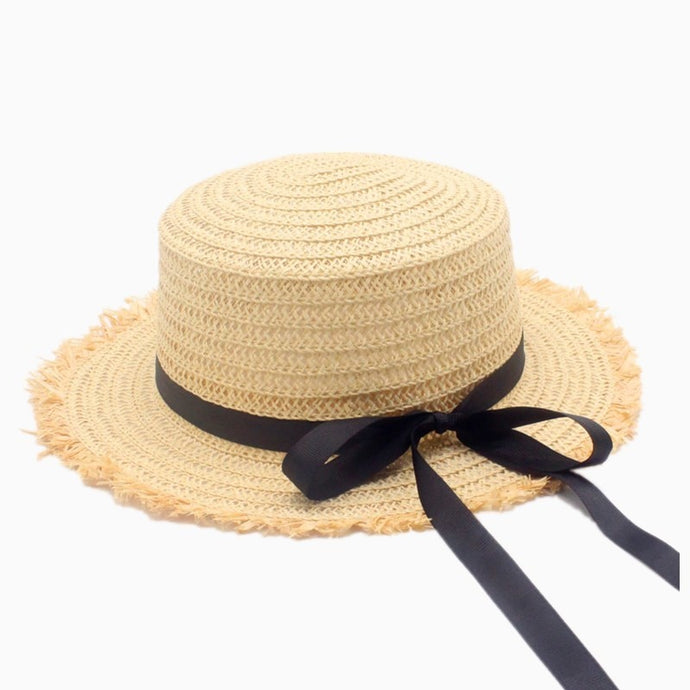 Hat  Women's Travel Caps Bandages Beach child Traw Hat Breathable Fashion 2018