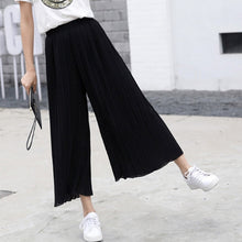 Load image into Gallery viewer, Women High Waist Ruffled Hem Thin Pleated Trumpet Casual Trousers IK866