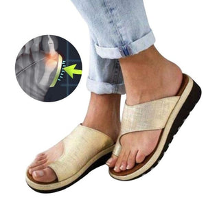 Women Shoes Flat Platform Ladies Romes Casual Flip Flop Big Toe Foot Correction Sandals 2018