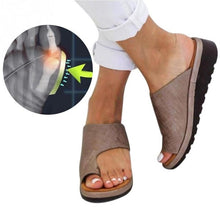 Load image into Gallery viewer, Women Shoes Flat Platform Ladies Romes Casual Flip Flop Big Toe Foot Correction Sandals 2018