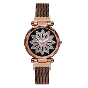 Fashion Women  Watch Ladies Luxury Casual Rose Steel Quartz Watch Relogio Feminino