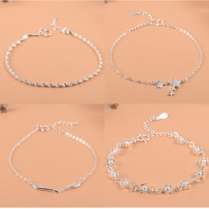 Anklet Bracelet For Women Girls Luxury Brand Heart Cute Anklet Jewelry