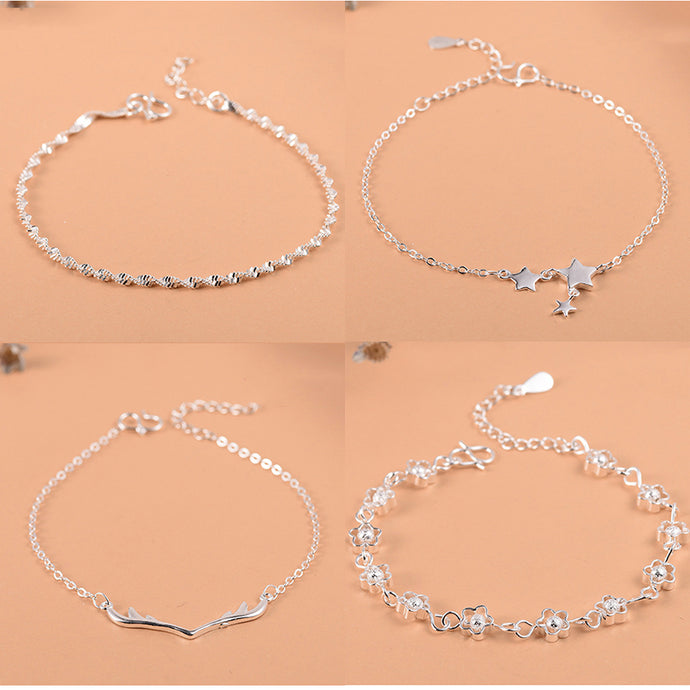 Anklet Bracelet For Women Girls Luxury Brand Heart Cute Anklet Jewelry