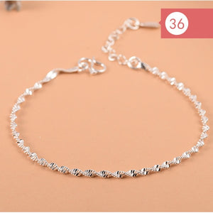 Anklet Bracelet For Women Girls Luxury Brand Heart Cute Anklet Jewelry