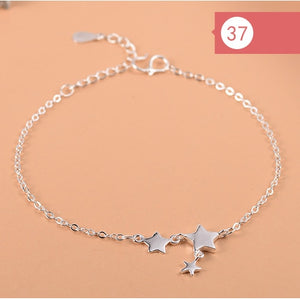 Anklet Bracelet For Women Girls Luxury Brand Heart Cute Anklet Jewelry