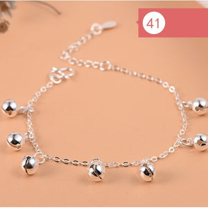 Anklet Bracelet For Women Girls Luxury Brand Heart Cute Anklet Jewelry