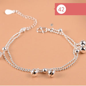 Anklet Bracelet For Women Girls Luxury Brand Heart Cute Anklet Jewelry