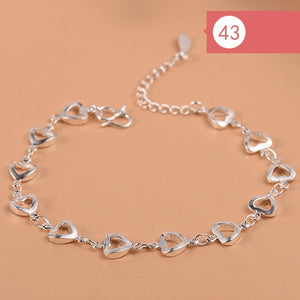 Anklet Bracelet For Women Girls Luxury Brand Heart Cute Anklet Jewelry