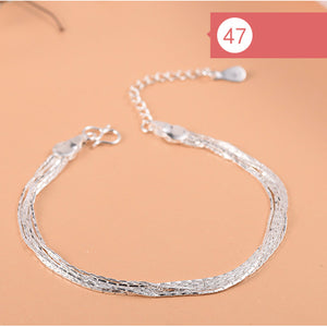 Anklet Bracelet For Women Girls Luxury Brand Heart Cute Anklet Jewelry