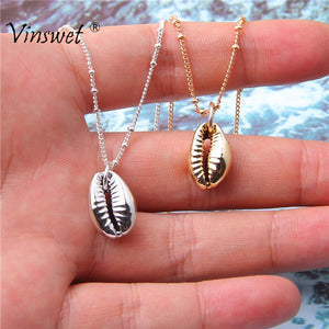 Necklaces for Women Seashell Shape Pendant Simple Seashell Ocean Beach