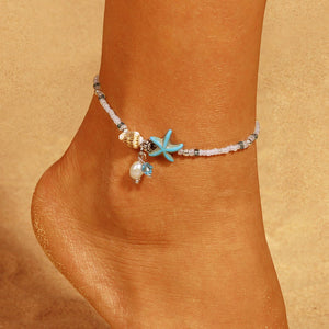 Bohemia Alloy Multi-layers Bracelet For Women Jewelry Foot Chain Anklets Accessories